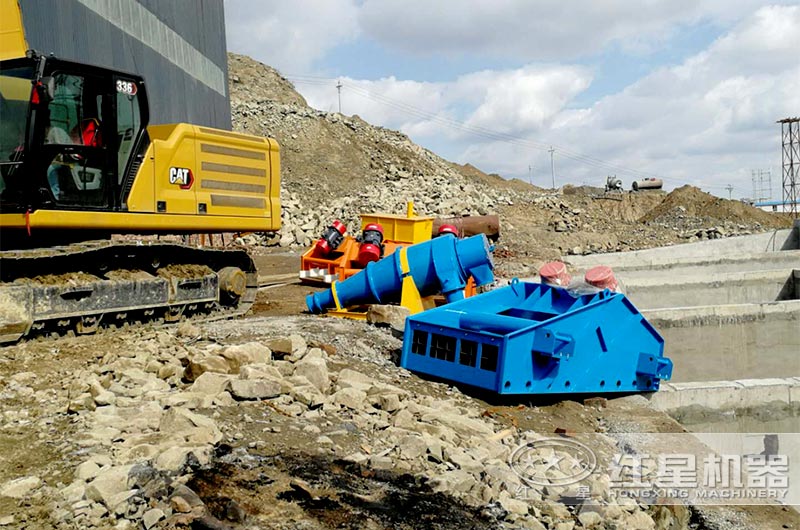 螺旋洗砂機+細砂回收機 螺旋洗砂機+細砂回收機